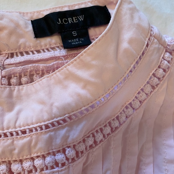 J. Crew Light Pink Ruffled Blouse - Picture 2 of 10